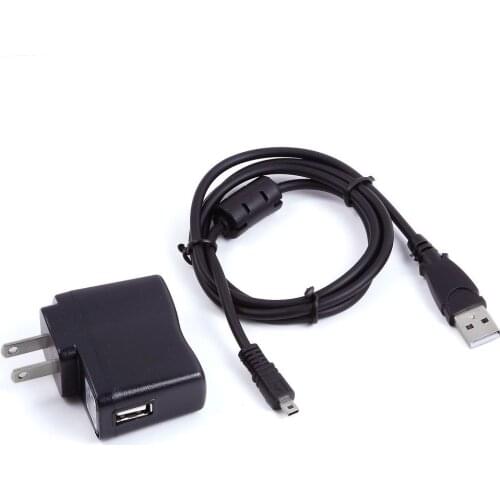 USB AC/DC Power Adapter Camera Battery Charger + PC Cord For Nikon Coolpix S8100 S8200