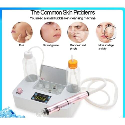 Small Bubbles Vacuum Suction Beauty Equipment Oxygen Spray Injection Skin Rejuvenation Machine Facial Cleaning Blackhead Removal