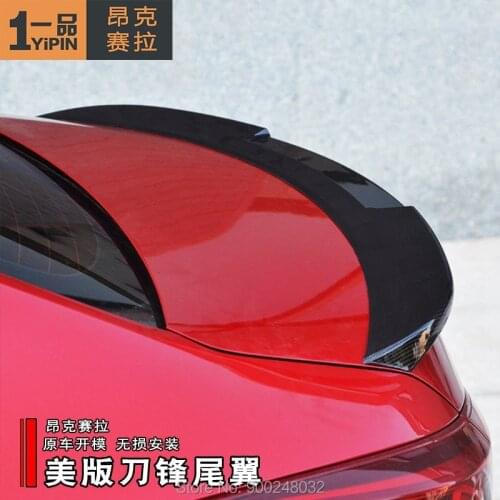 For Mazda 3 Axela 2014-2020 ABS High-quality rear spoiler Wing Trunk Lip Boot Cover Car Styling