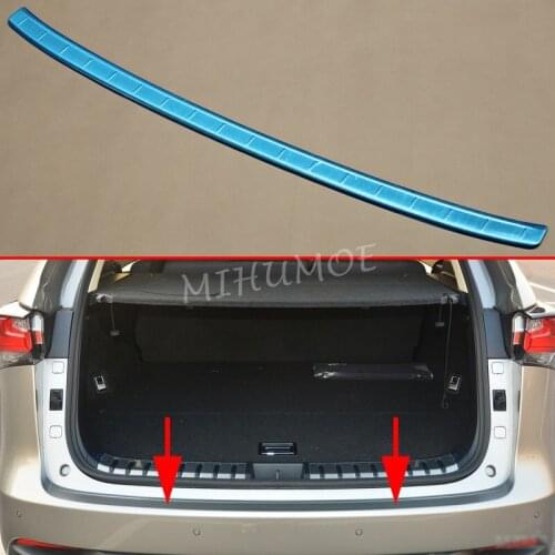 Steel Trunk Sill Rear Bumper Protector For 2015 2016 2017 2018 2019 2020 Lexus NX200t NX300 NX300h