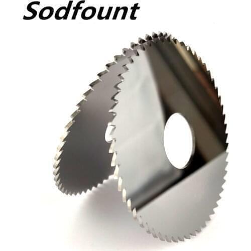 1pcs CNC HSS HRC64-66 Saw blade cut milling cutter 75*0.5/0.6/0.8/1.0-1.5*22 inner hole 36/60/72 number of teeth