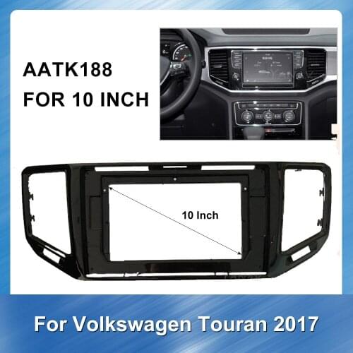 2 DIN car install Face Dash Mount Trim Kit DVD panel for Volkswagen Tu Ang 2017 Car accessories stereo radio panel frame fascias