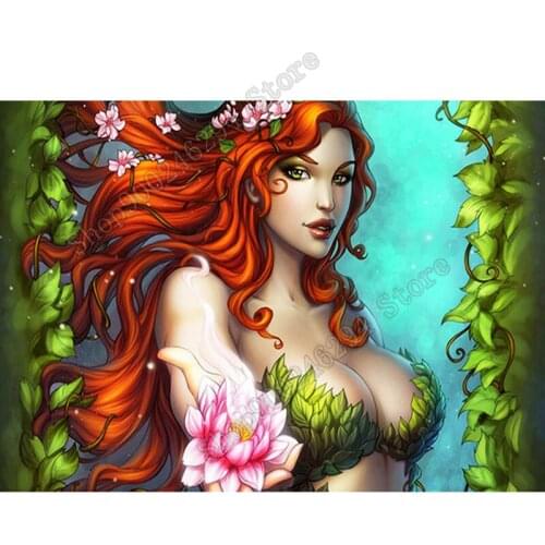 Diamond cross Stitch cartoon Sexy woman 5D DIY full square diamond cross stitch wall art home decoration digital jigsaw FF3910