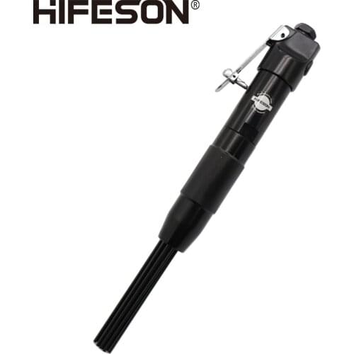 HIFESON High Quality Pneumatic Air Scalers Rust Removal Gun E2 3mm 12 Needle Straight Air Rust Remover Tools Polisher