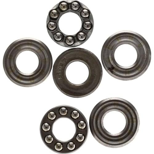 2 Pcs 10 x 24 x 9mm 51100 Single Direction Thrust Ball Bearings