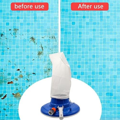 ABS Pool Vacuum Cleaner Head Replacement Portable Swimming Pool Cleaning Tool Leaf Debris Remover Suction Head with Mesh Bag