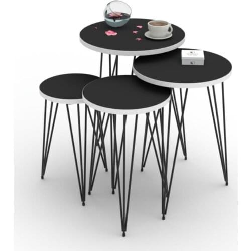 Modern Brown Geometric Design Zigon Coffee table coffe table