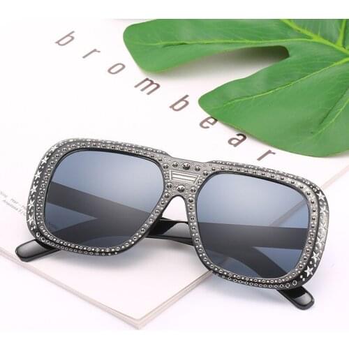 Vintage Oversized stars Sunglasses Men Women Retro Sun Glasses Big Frames Eyeglasses Men Brand Designer Shades Eyewear UV400