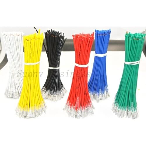 100 x 4.8mm Quick Disconnect Female Spade Terminal Crimp Connector with 15cm Wire