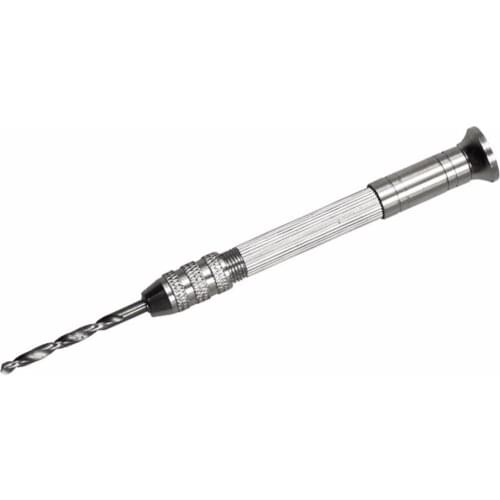 2020New Mini Aluminum Hand Drill + 10pcs Micro HSS Twist Drill Bits For Jewelry Watch Hobby Hand Tool DIY Manual Brilling Tool