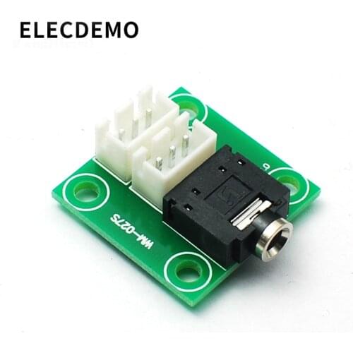 3.5 headphone audio adapter board to 2.54 terminal lead board power amplifier chassis wiring board