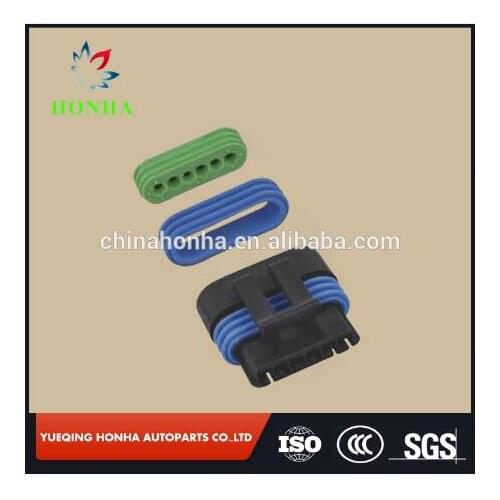 6 Way Black Metri-Pack 150.2 Sealed Female Connector Assembly OEM # 12162210 12162210hs