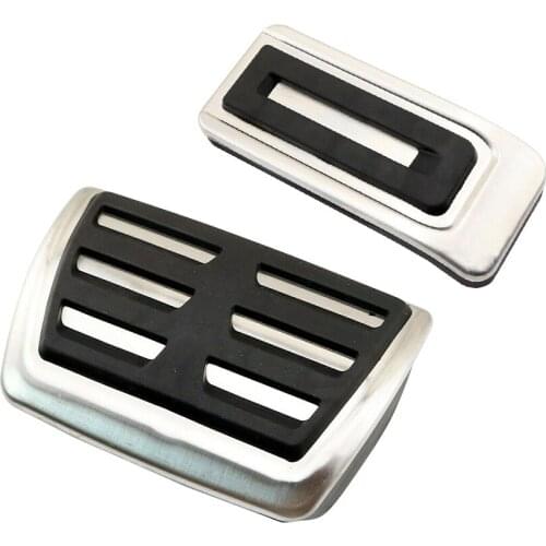 2pcs Automatic Transmission Fuel Gas Brake Cover Pedal Car Fit For VW Multivan T5 T6 Transporter T5 T6 Caravelle T6