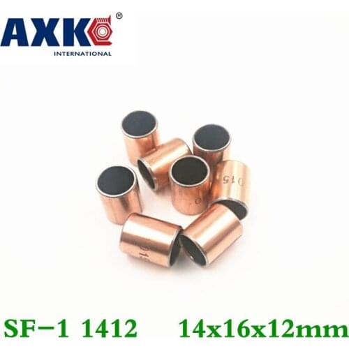 Axk 50pcs Sf-1 1412 14x16x12 Mm Self Lubricating Composite Bearing Bushing Sleeve Free Shipping Sf1