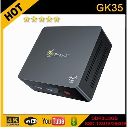 Best mini pc Beelink GK35 Windows 10 MINI PC Intel Lake J3455 8GB RAM 128GB SSD 2.4G 5.8G WiFi BT4.0 4K WIN10 Gaming Computer