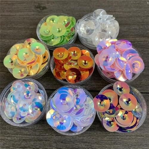 Funnel shape sequins 6mm 8mm 10mm pvc sequins handcraft accessories decorate Clothes shoes hats Fashion sequins