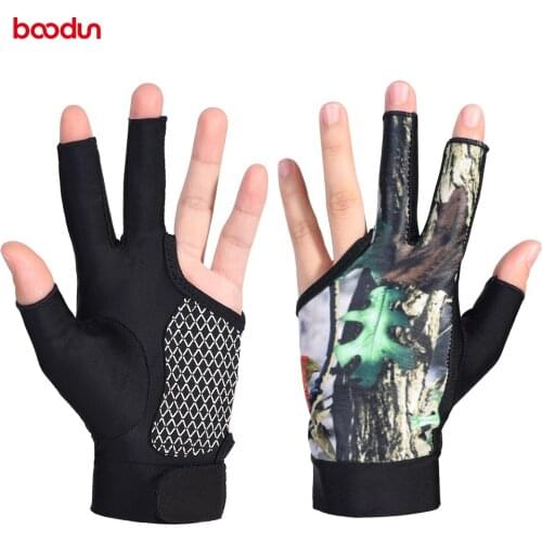 BOODUN men women high quality spandex material Billiards gloves breathable