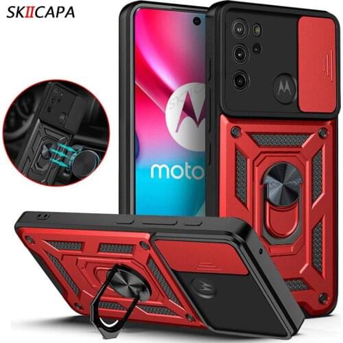 Case For Motorola G10 Power Slide Camera Lens Protection Phone Case For Moto G30 G20 Silicone Shockproof Clear Matte Back Cover