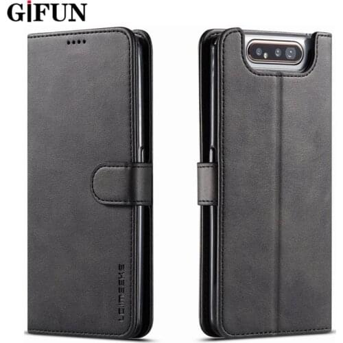 Case For Samsung Galaxy A80 A805F Flip PU Leather Cover Card Holder Retro Wallet Case For Samsung A 80 Fundas Coque Galaxy A 80