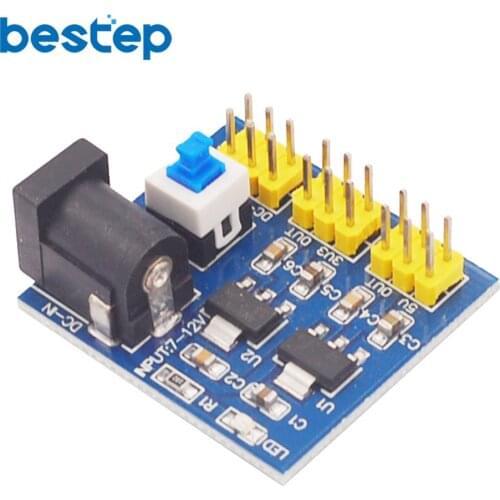 DC-DC 3.3V 5V 12V Power Module 3.3V 5V 12V Multi Output Voltage Conversion Module AMS1117 Power Module