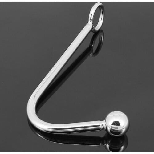 Quality Stainless Steel Male & Female Anal Plugs Hooks Anus Beads Fetish Chastity Sex Product Adult Game Toys A026