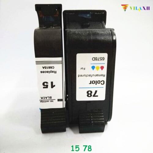 Vilaxh 15 78 78A Ink Cartridge C6615A C6578A Replacement For HP Photosmart 1215 Deskjet 810c 812c 840c 845c 920c Officejet K80