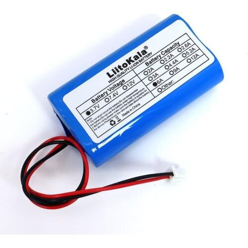 Liitokala 3.7V 18650 Lithium Battery Pack 6000mAh Fishing LED Light Bluetooth Speaker 4.2V Emergency DIY batteries with PCB