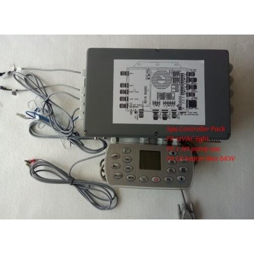 Hot tub controller upgraded replacing Hotpool Winner AMC Series tubs with blue display panel