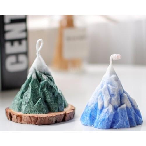 Korean Creative 3D Snow Mountain Shape Candle Silicone Mold Handmade Scented Candle Diy Mold