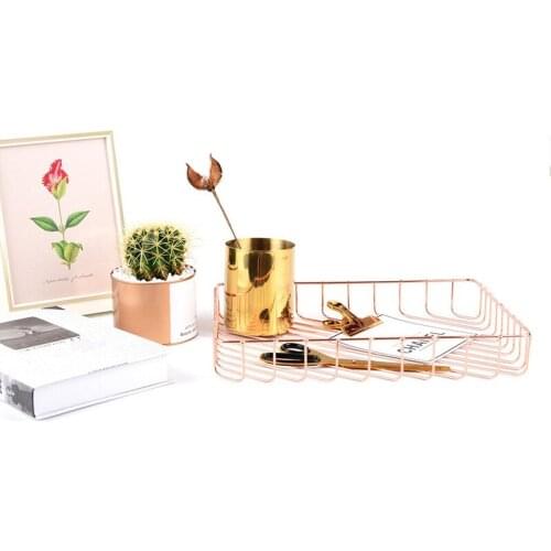 Wrought Iron Draining Storage Basket Desktop Fruit Storage Holder Kitchen Accessories