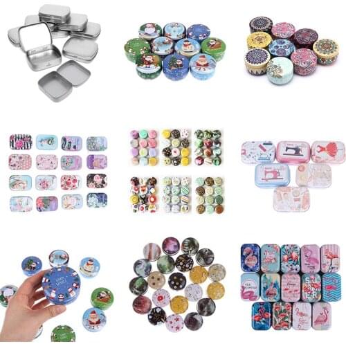 Mini Metal Packing Tin Jar Boxes Small Medicine Case Cans Coin Headphones Travel Pill Box Portable Pill Box Case