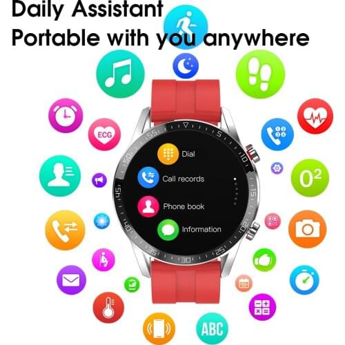 Multifunction Smart Watch Men Heart Rate Blood Pressure Information Reminder Sport Waterproof Smart Watch for Android IOS Phone