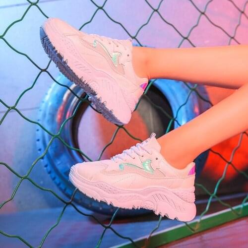 Fashion Sneakers For Women Trainers Platform White Sneakers Wedges Mesh Ladies Casual Shoes Zapatillas Chunky Mujer Plataforma