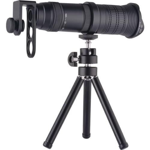 18-30X HD Monocular Telescope Retractable Zoom Waterproof Bak4 Phone Camera Lens Professional Telescope With Tripod Phone Clip