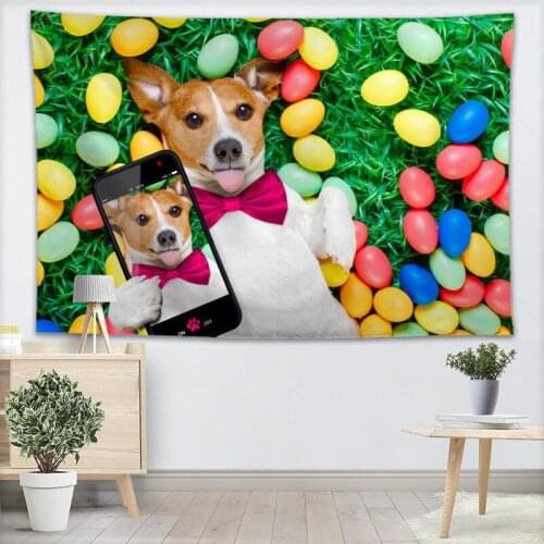 Chihuahua Dog Wall Tapestry Home Decorations Wall Hanging Forest Tapestries Home Birthday Party Decoration100x150CM,140x250CM