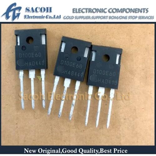 New original 10PCS/Lot IDW100E60 D100E60 100E60 or IDW75E60 D75E60 TO-247 100A 600V Fast Switching EmCon Diode