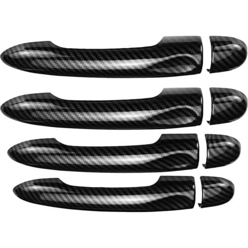 Carbon Fiber Door Handle Cover Trim Without Key Hole for Renault Megane 3 2008-2016