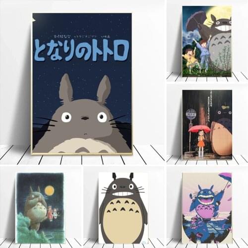 Anime Posters Totoro Studio Ghibli Wall Art Picture Canvas Painting Poster And Print Nordic Modern Living Room Home Decoration