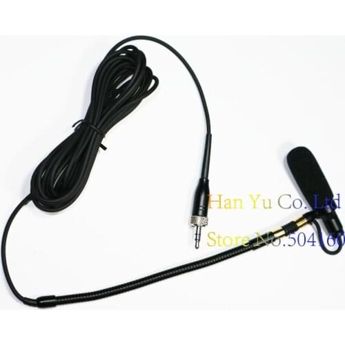 Free Shipping Pro Saxophone Stage Performance Instrument Clip Capacitor Microphone Headset For Sennheiser 3.5 mm Screw Locking