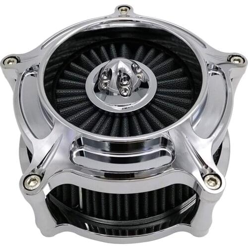 Air Filter Cnc Cut Cleaner Kit Motorcycle Intake Aluminum Black for Harley Touring Street Glide Touring Road Glide Softail Dyna