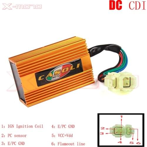 DC Fired High Performance Alloy Racing CDI Box for GY6 50cc 150cc 139QMB 152QMI 157QMJ Scooter Moped ATV Go Kart (NO REV LIMIT)