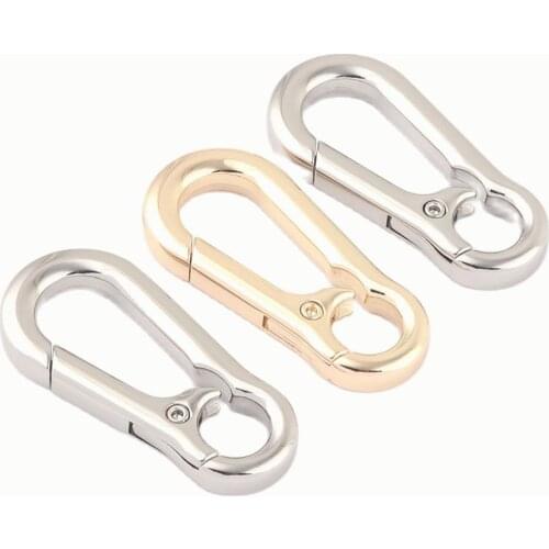 Gold Spring Round Oval O Ring Gate Jewelry Charm Snap Hook,Metal Purse Handbag Hardware Bag Push Clasp Webbing Clip Buckle