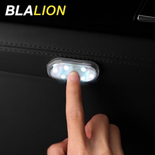 1/2pcs Car Mini Touch Light Wireless Car Interior Light Auto Roof Ceiling Reading Lamp LED Night Light USB Charging Car Products