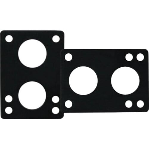 1 Pair Skateboard Rubber Gasket 12mm Skateboard Gasket Longboard Riser Pads Risers Skateboard Shock Pads Black