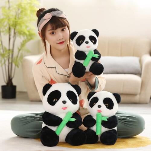 1pc 28/30/35CM Cute Panda Plush Toys Lovely Chinese Animal Bamboo Panda Dolls Stuffed Soft Pillow Kids Boys Baby Birthday Gifts