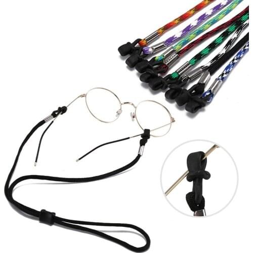 1 Pcs Sunglasses Adjustable Neck Strap Cord Black Sports Glasses Hanging Rope Chain Eyeglass Glasses Lanyard String Holder