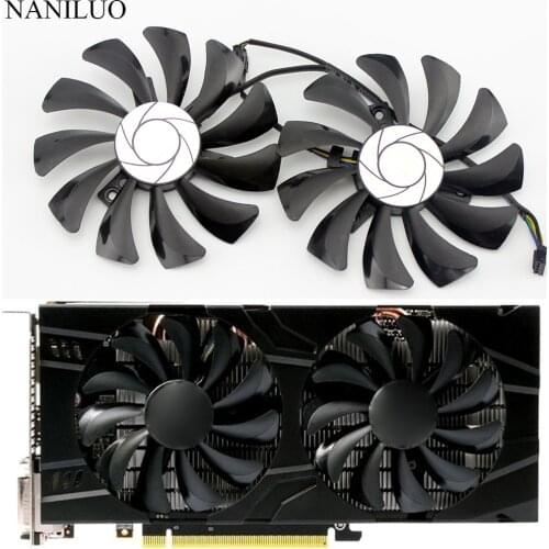 2pcs/set P106 GTX 1060 GPU VGA cooler For MSI GeForce GTX1060 GTX-1060-6GT-OC INNO3D GTX 1060 6GB video Graphics Card cooling