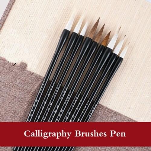 3pcs/set Chinese Calligraphy Brushes Pen For Woolen And Weasel Hair Writing Brush Fit For Student Beginners Caligrafia Practice