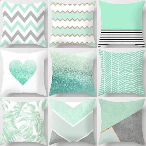 45*45cm Marble Geometric Pattern Cushion Cover Polyester Pillowcase Cojines Decorativos Para Sofa Home Bedroom Sofa Decor 40899