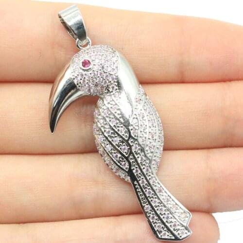 39x30mm Anniversary Created London Blue Topaz Golden Citrine For Women Daily Wear Silver Pendant Wholesale